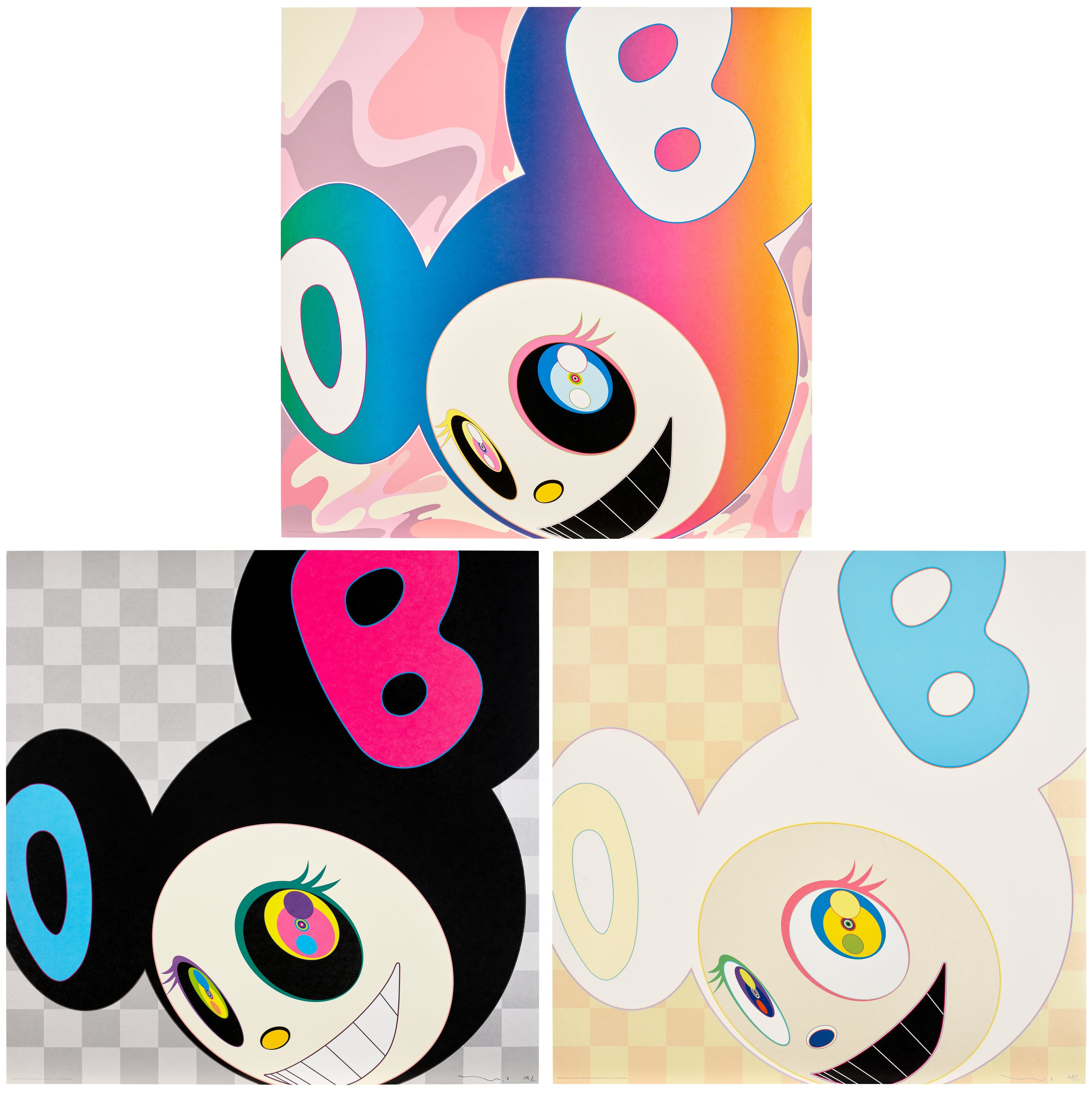 And Then Rainbow; And Then Black; and And Then Ichimatsu Pattern